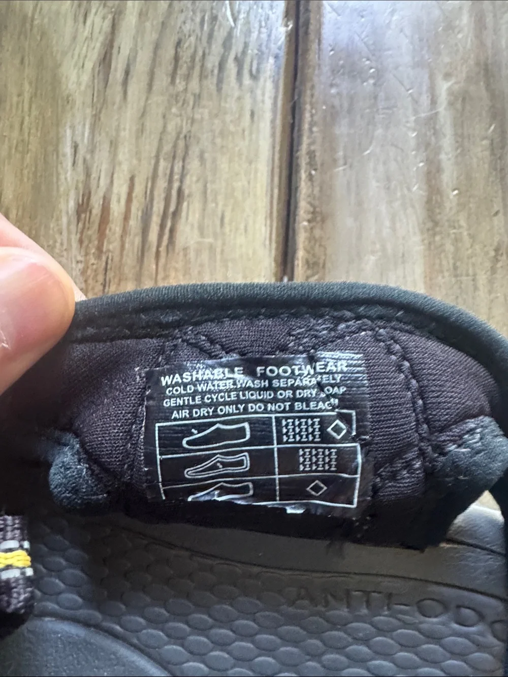 Keen Black Sandals with Yellow Trim